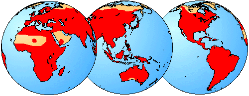 global distribution of Salientia